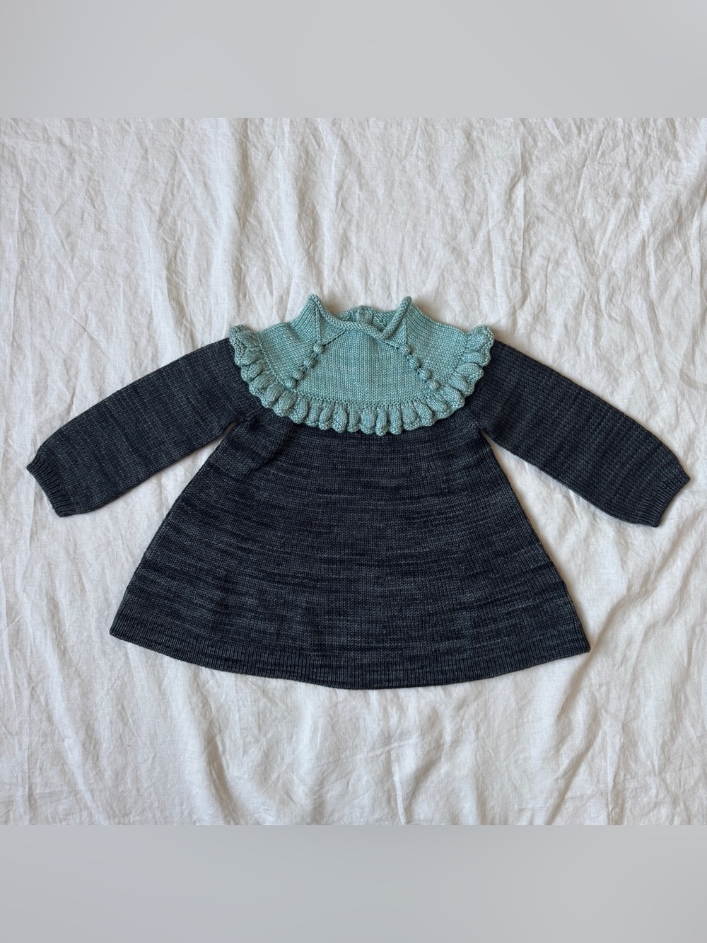 Misha and Puff Sage Ruffle Tunic Dress